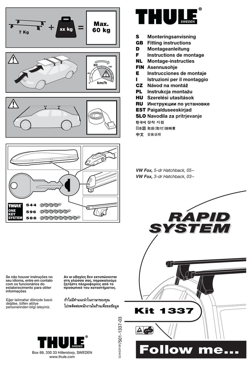 Thule 1337 Fitting instructions