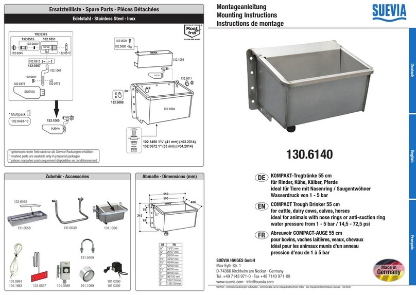 Suevia 130.6140 Mounting instructions