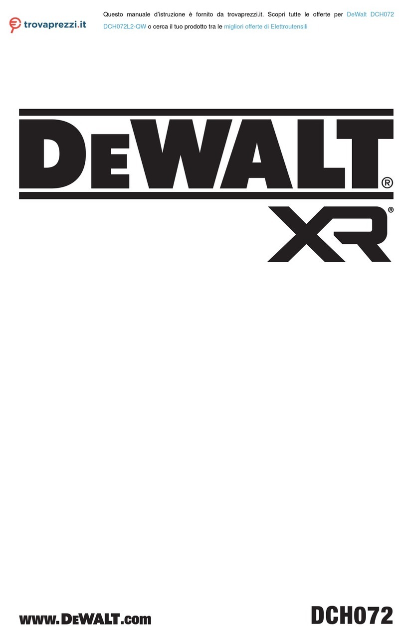 DeWalt DCH072L2-QW User manual