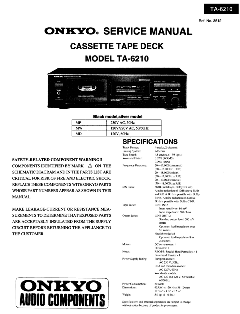 Onkyo TA-6210 User manual