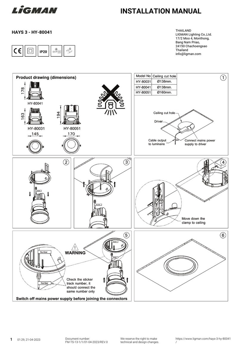 LIGMAN HAYS 3 User manual
