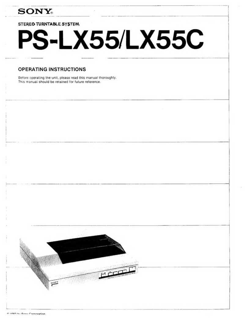 Sony PS-LX55 User manual