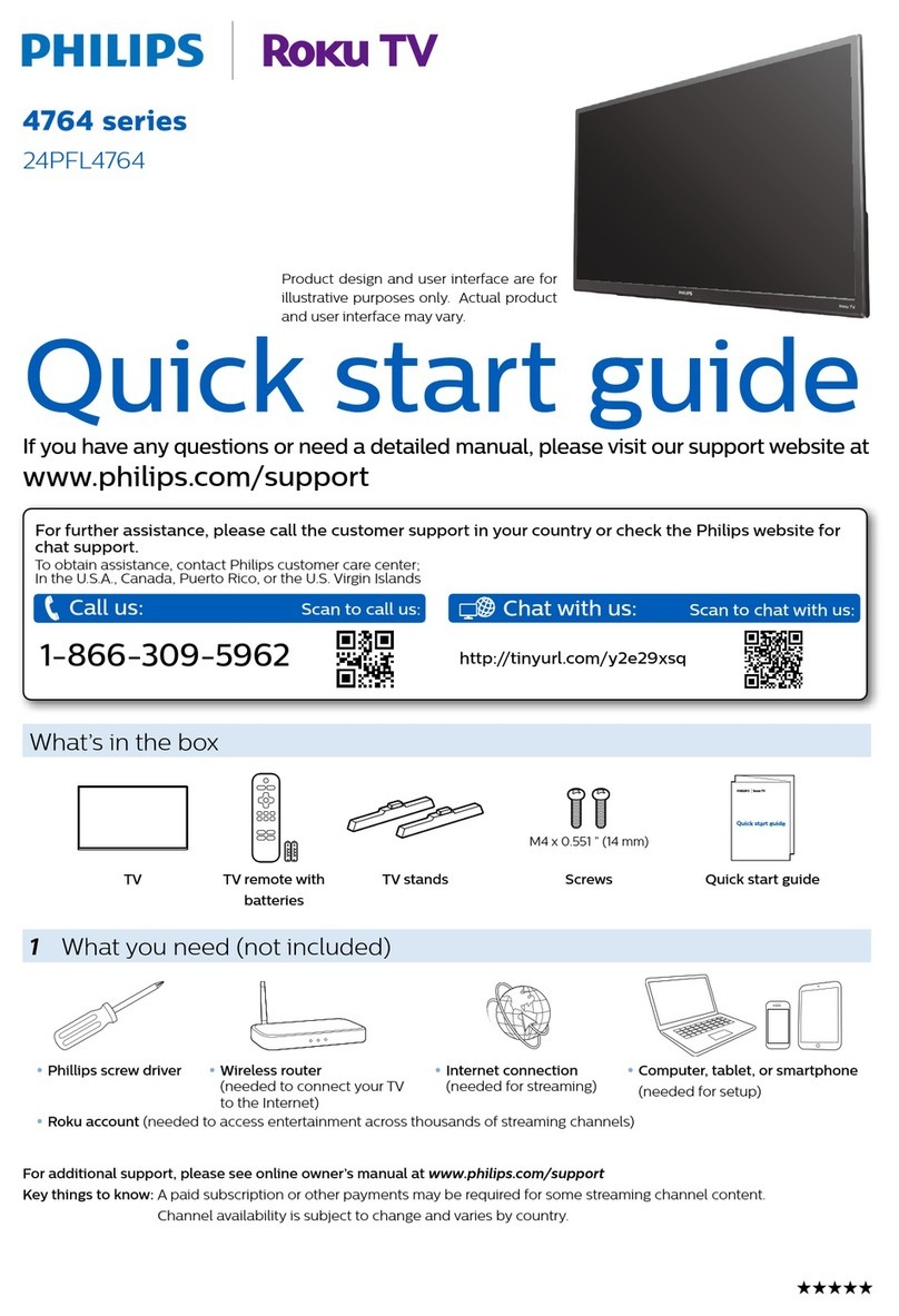 Philips 4764 Series quick start guide