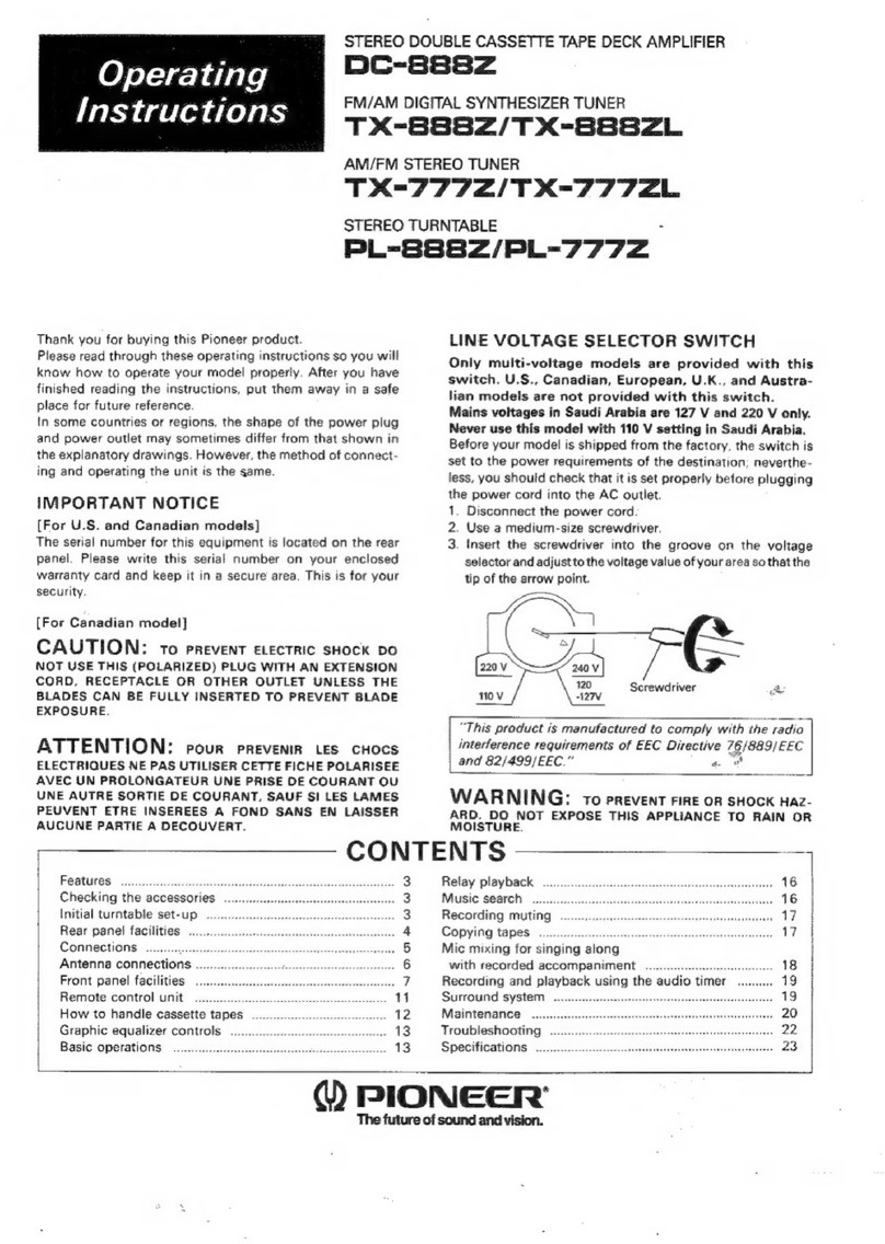 Pioneer DC-888Z User manual