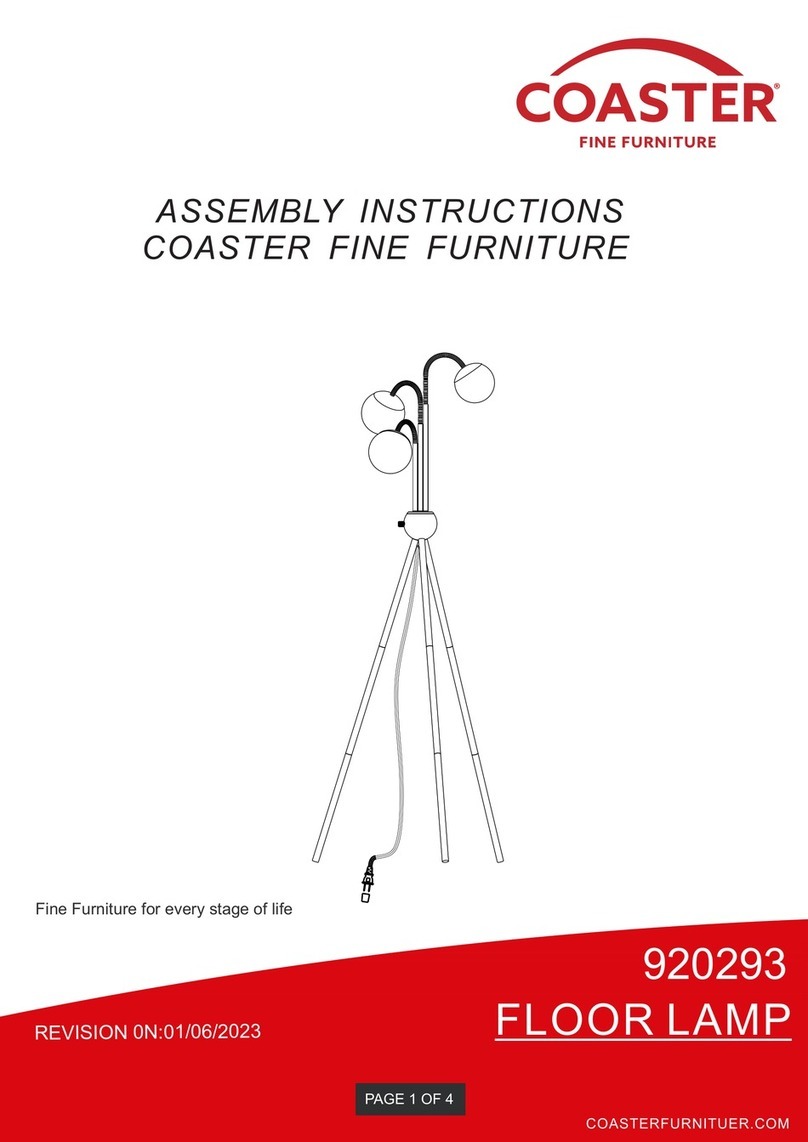 Coaster Miley 920293 Assembly instructions