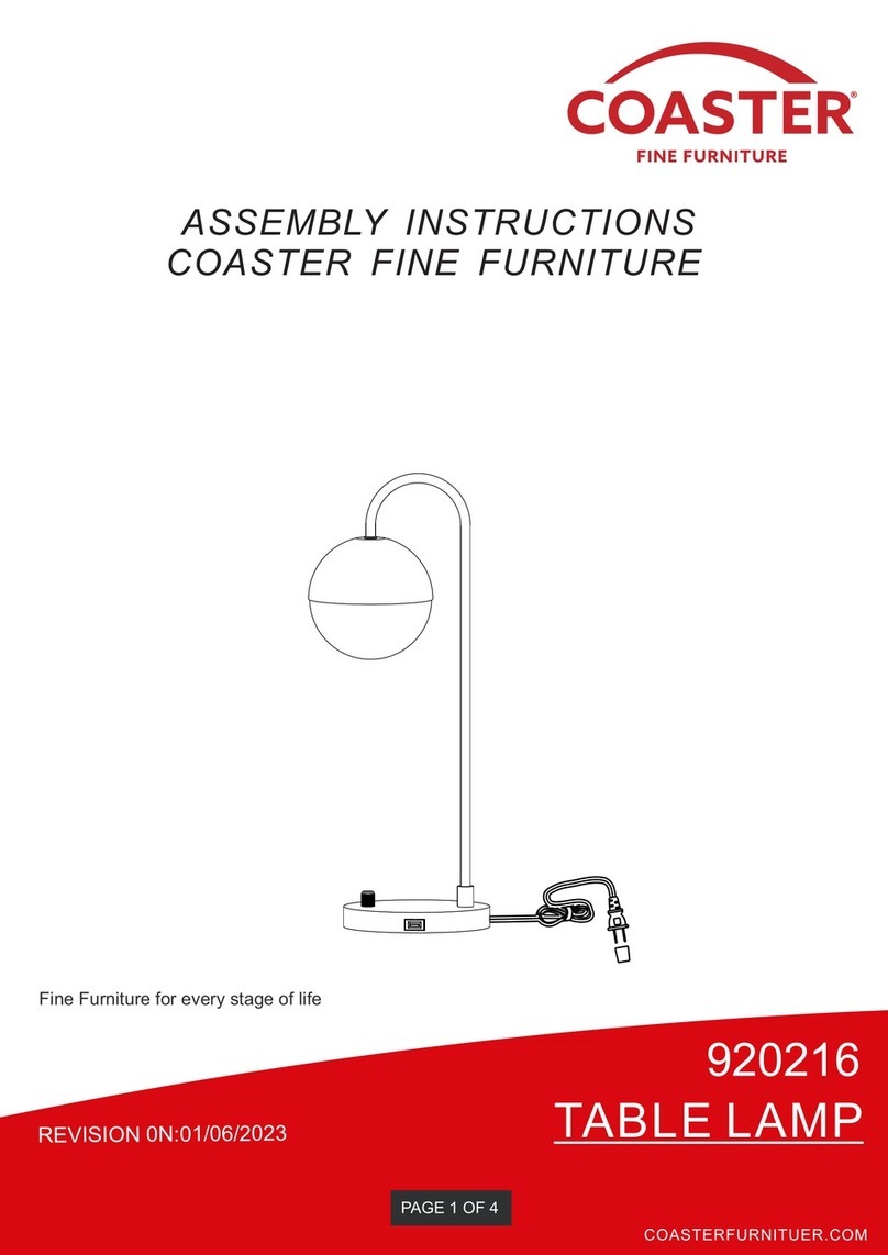 Coaster Merrick 920216 Assembly instructions Coaster Merrick 920216 Assembly instructions