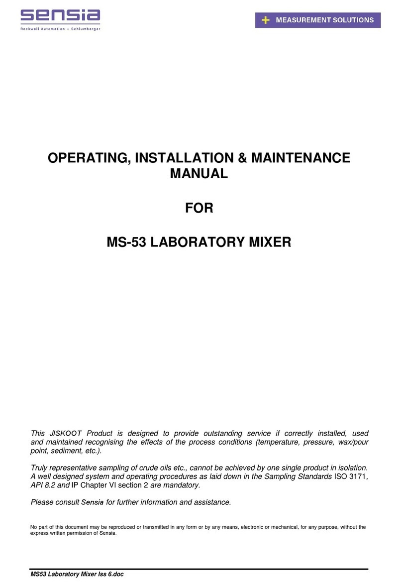 Sensia MS-53 Operating, installation & maintenance manual