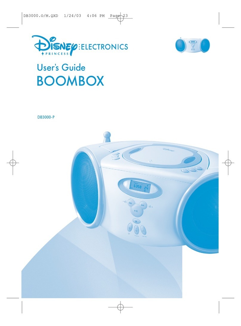 Memcorp Disney DB3000-P user guide