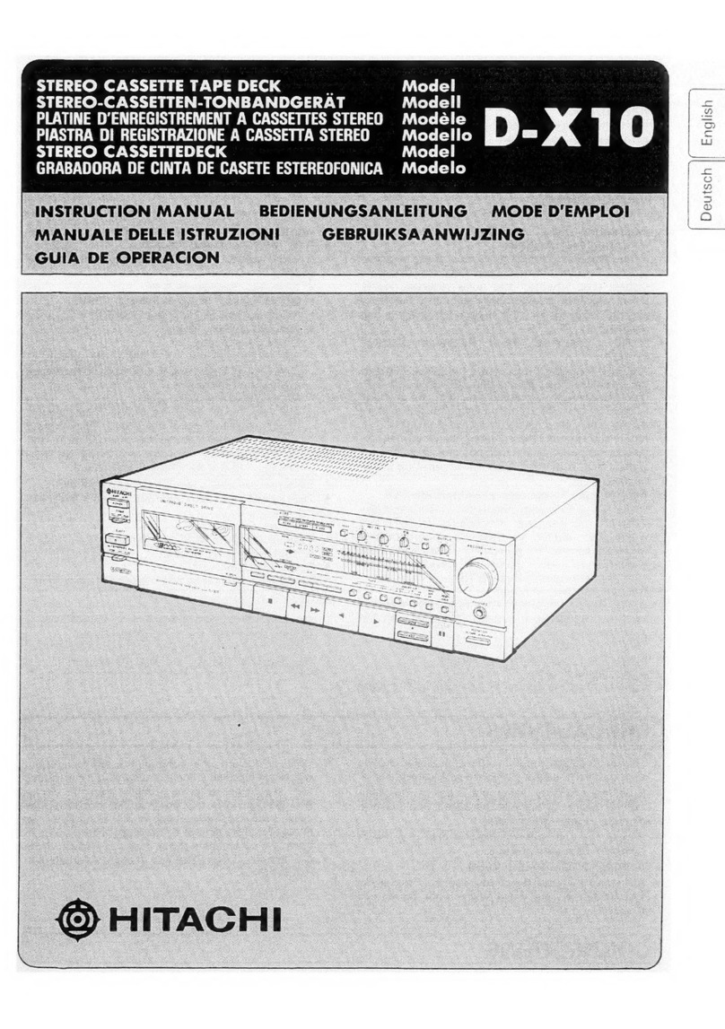 Hitachi D-X10 User manual