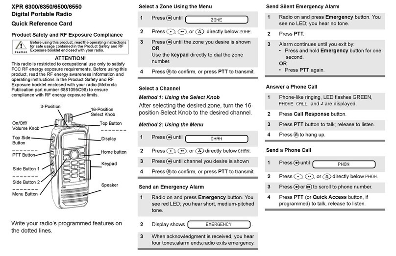Motorola XPR 6300 User manual