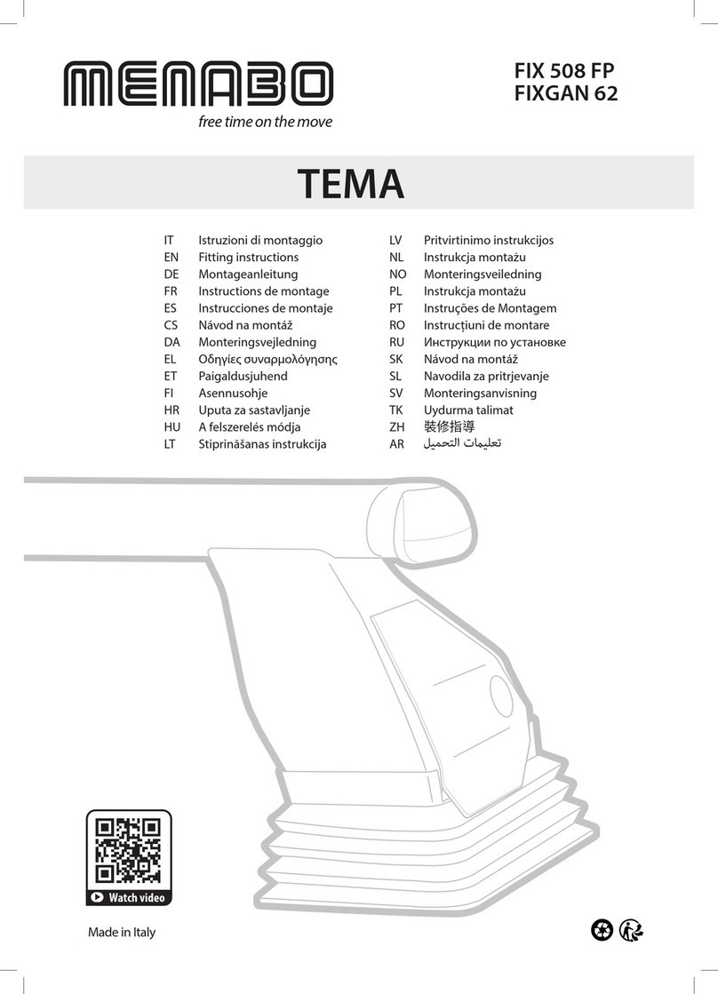 Menabo FIX 508 FP Fitting instructions