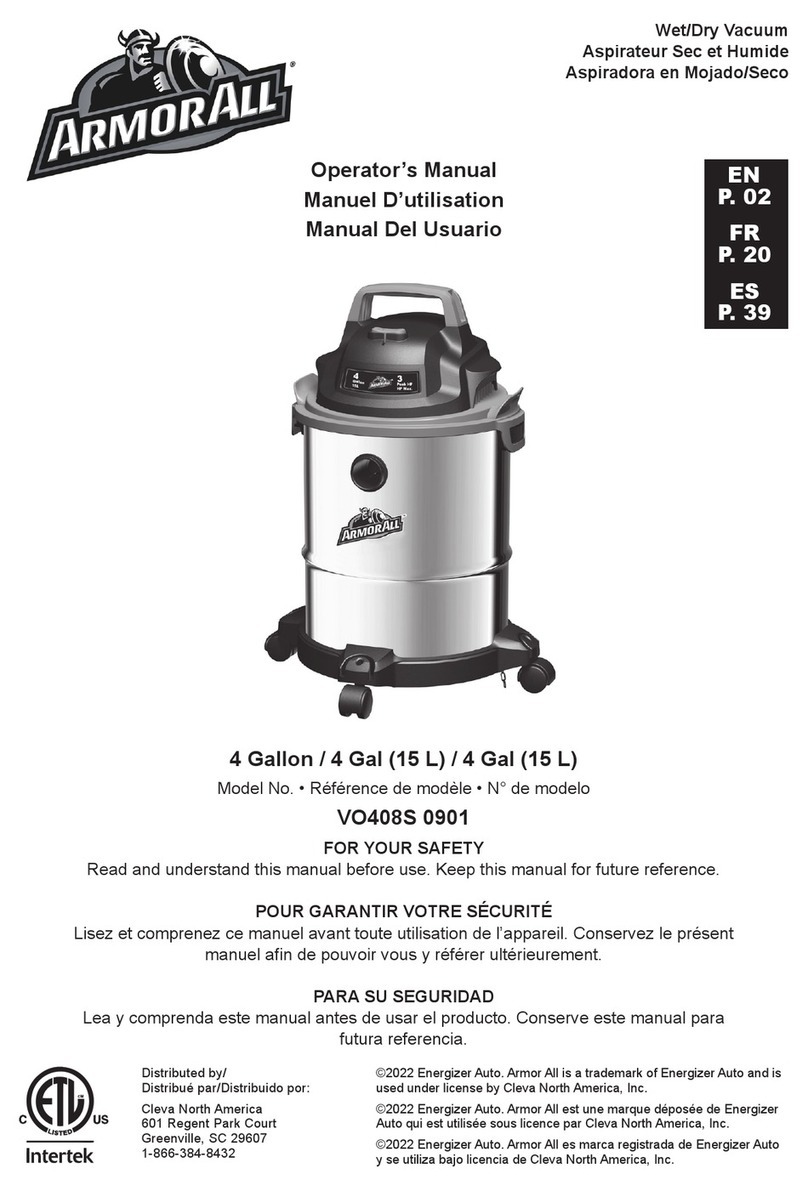 ArmorAll VO408S 0901 User manual ArmorAll VO408S 0901 User manual