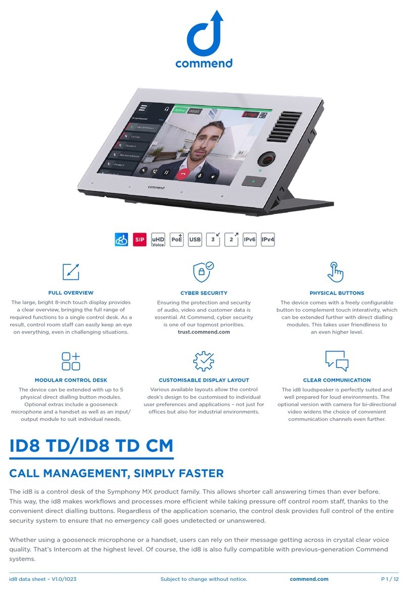 Commend ID8 TD manual