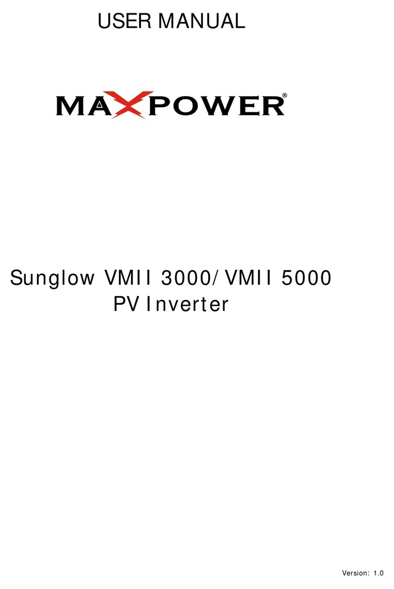 MaxPower Sunglow VMII 3000 user manual