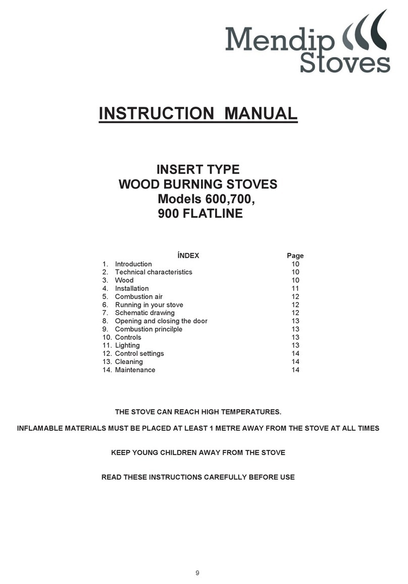Mendip Stoves 600 instruction manual