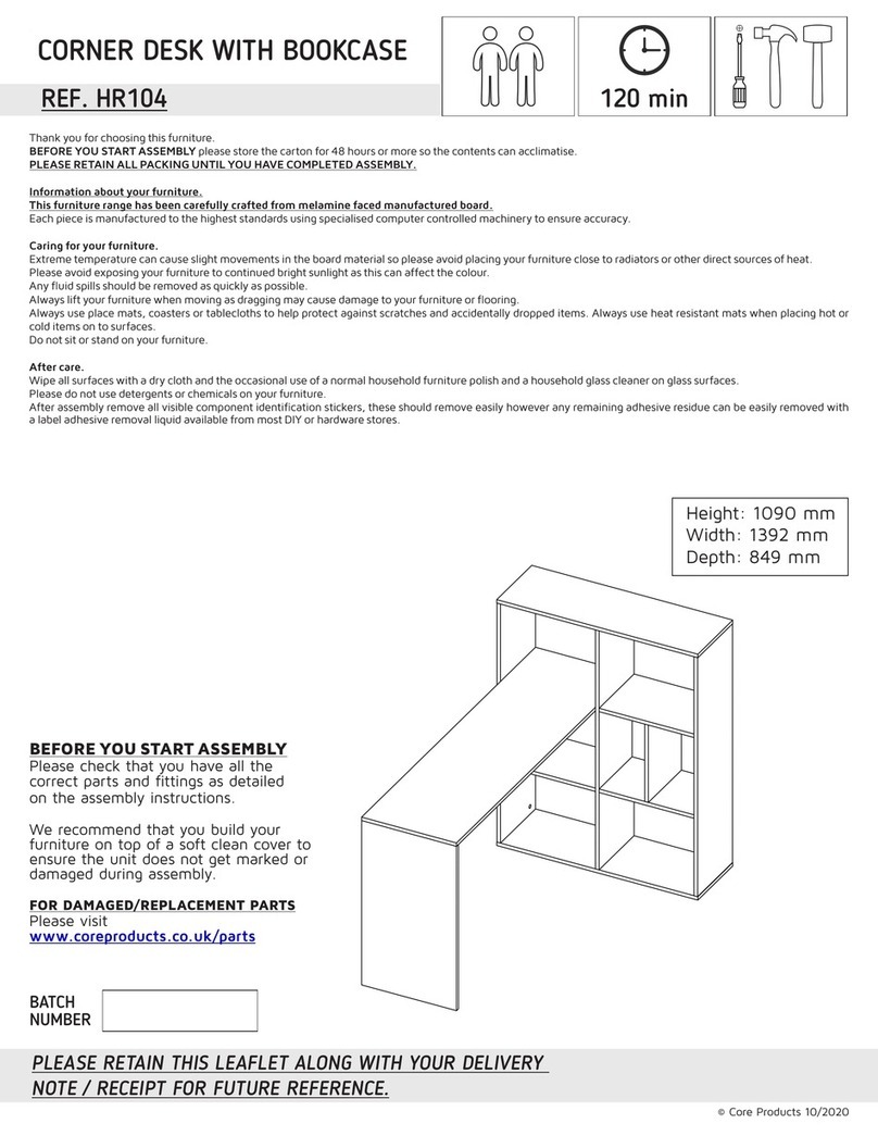 Core Products Jasper HR104 User manual Core Products Jasper HR104 User manual