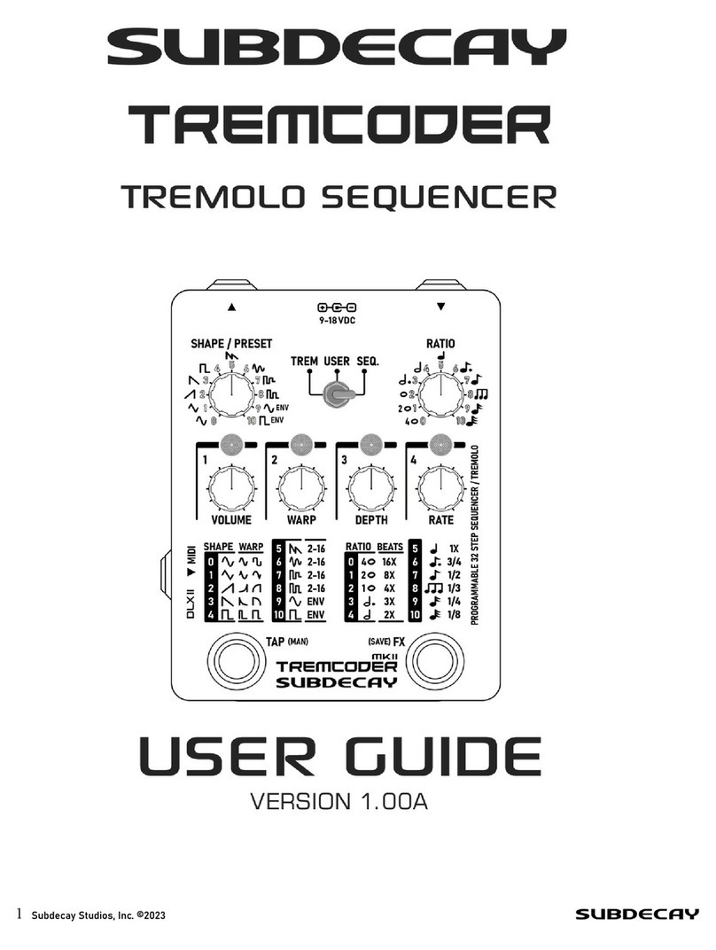 Subdecay TremCoder MKII user guide