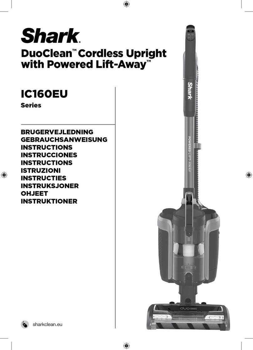 Shark DuoClean Powered Lift-Away IC160EU Series User manual