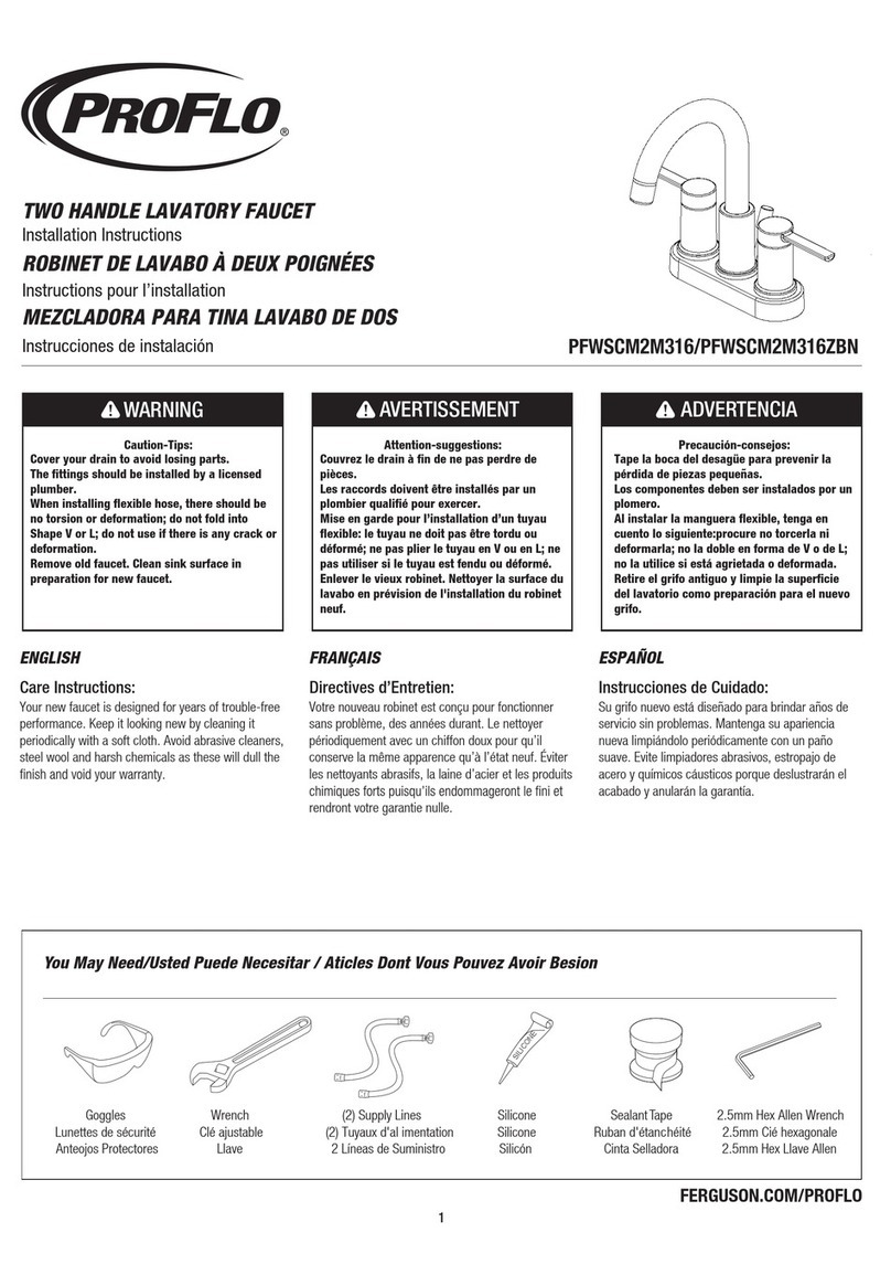 ProFlo PFWSCM2M316 installation instructions