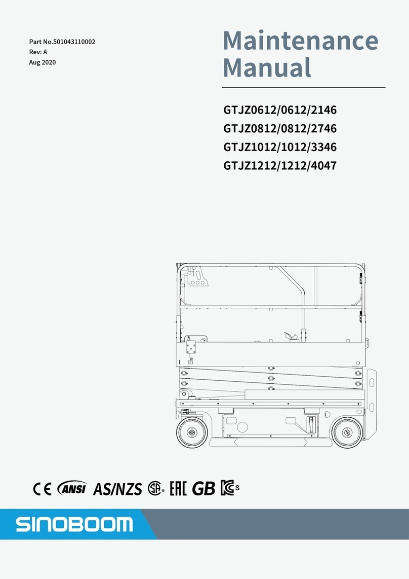 Sinoboom GTJZ2146 Maintenance manual Sinoboom GTJZ2146 Maintenance manual