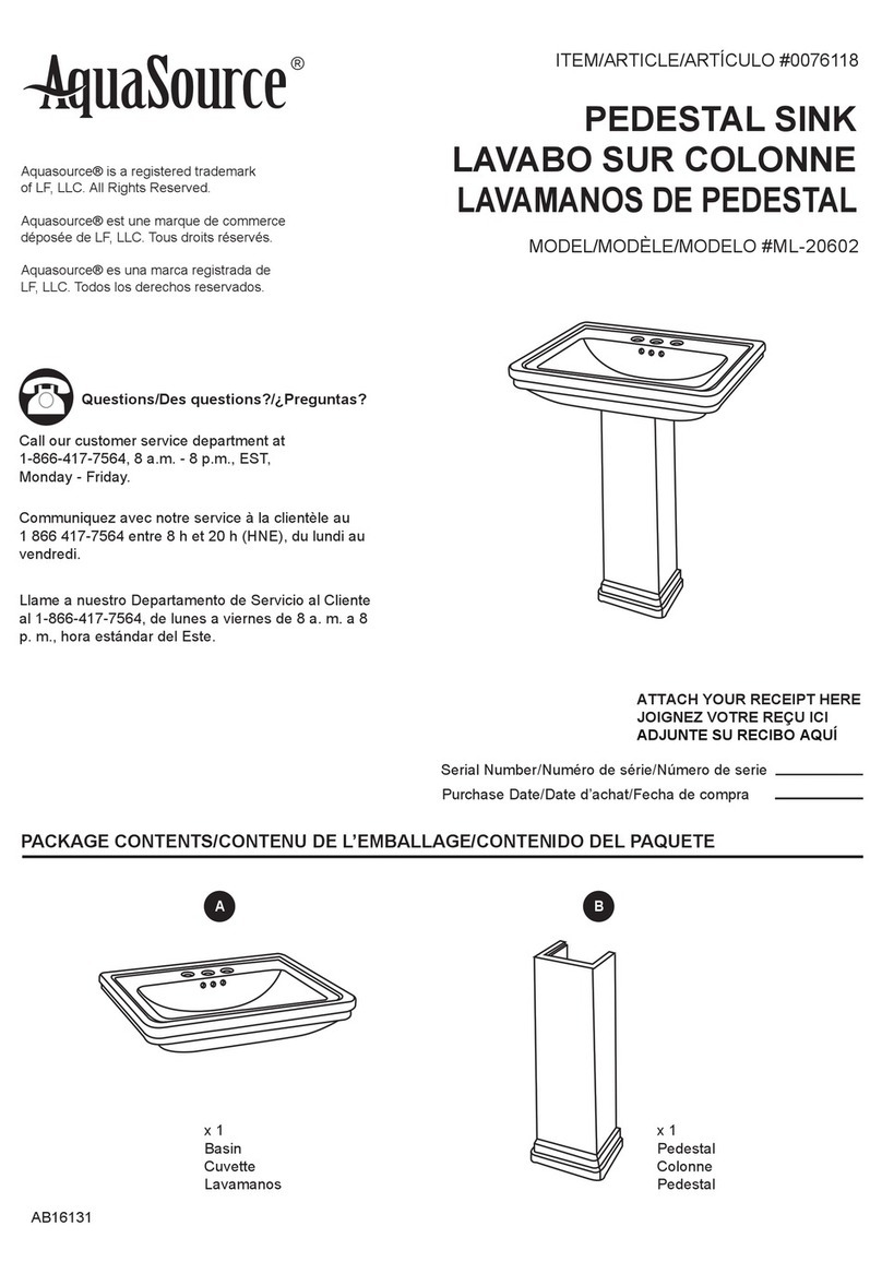 AquaSource ML-20602 User manual