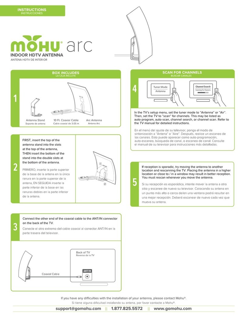 Mohu arc instructions