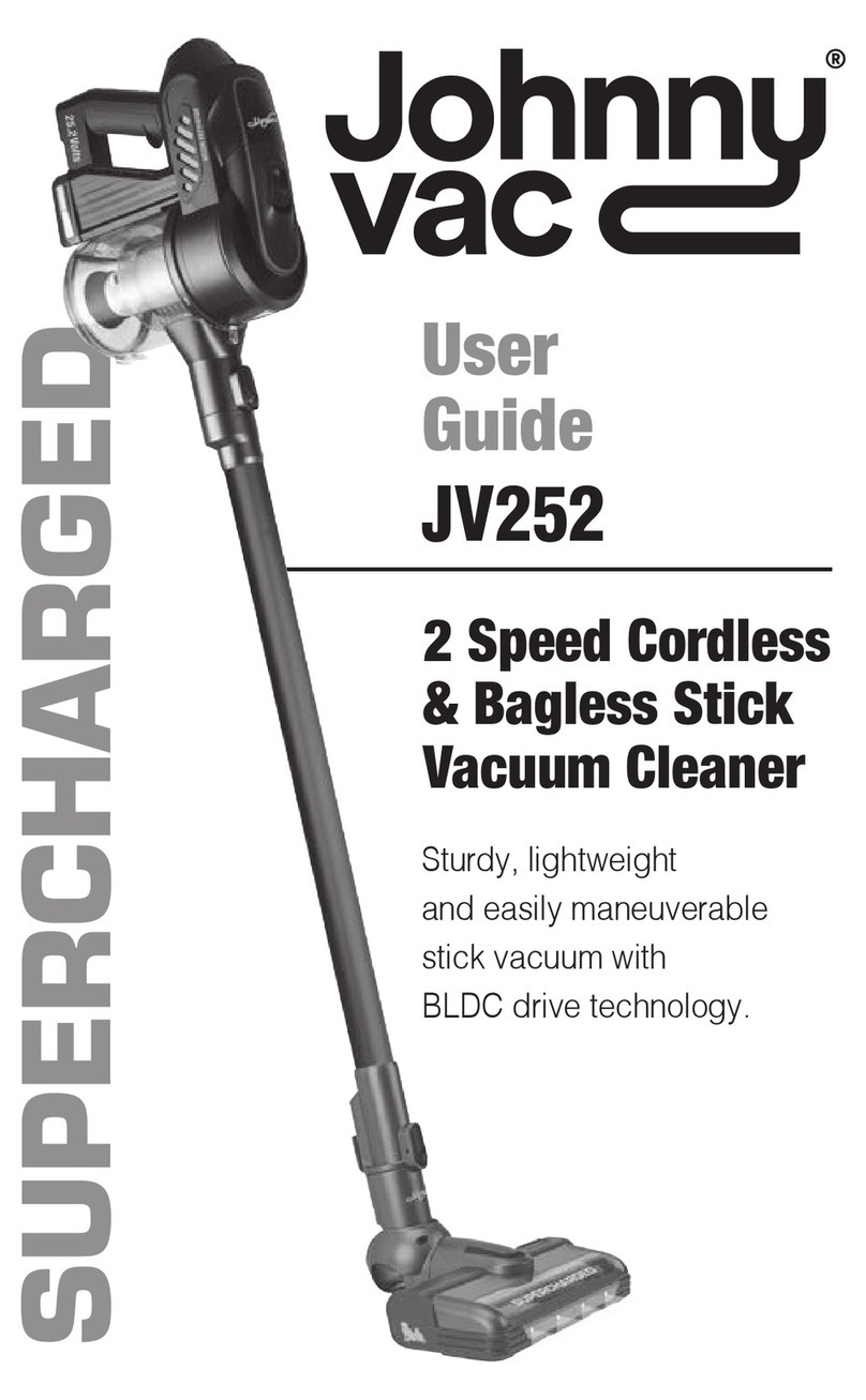 Johnny Vac SUPERCHARGED JV252 user guide