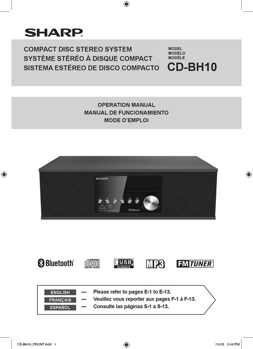 Sharp CD-BH10 User manual