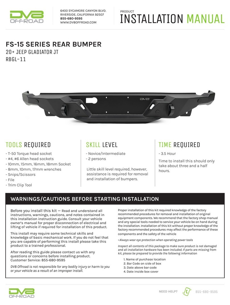 DV8 OFFROAD FS-15 Series User manual