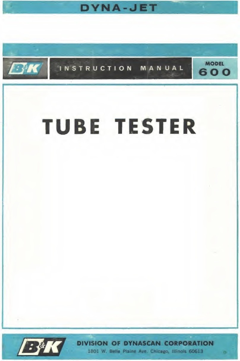 B&K 600 operating instructions