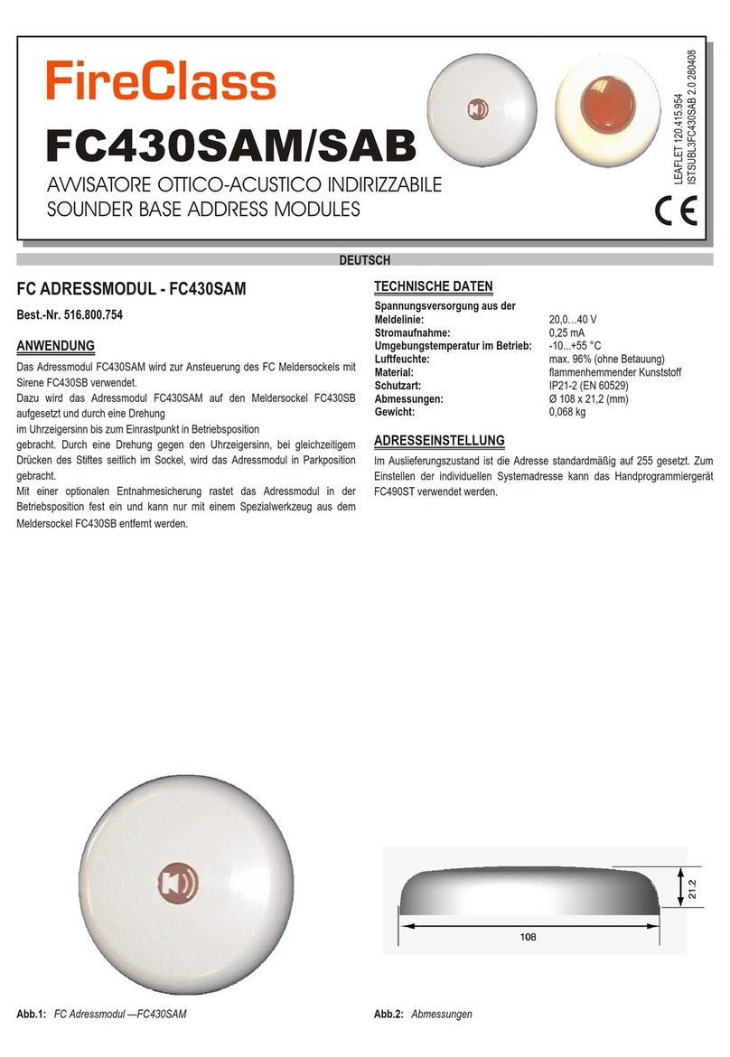 FireClass FC430SAM quick start guide