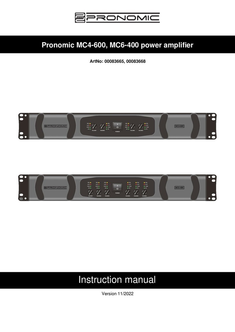 Pronomic MC4-600 instruction manual