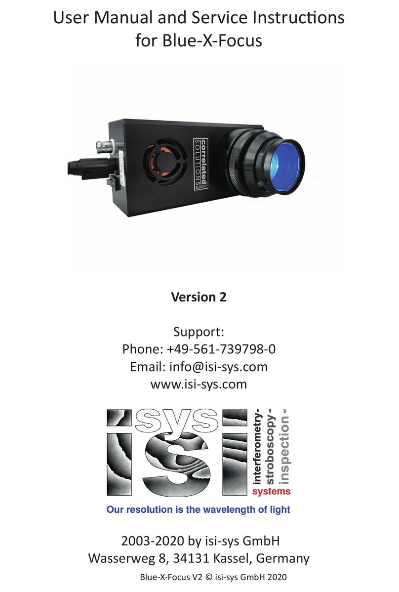 iSi Blue-X-Focus User manual and service instructions