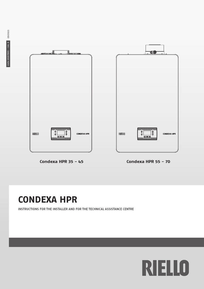 Riello Condexa HPR 35 INSTRUCTIONS FOR THE INSTALLER AND FOR THE TECHNICAL ASSISTANCE CENTRE