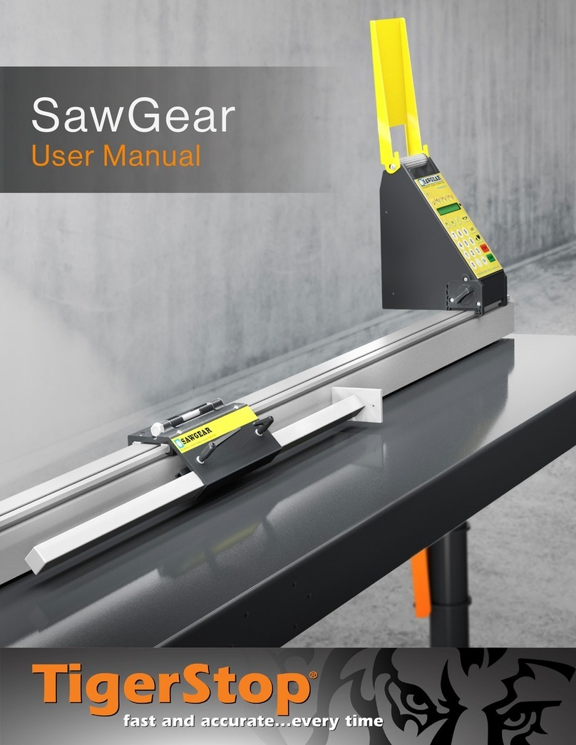 TigerStop SAWGEAR User manual