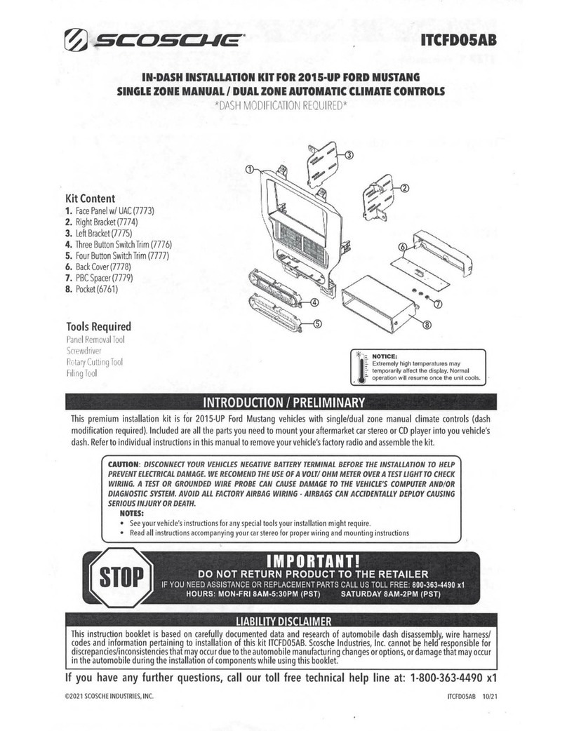 Scosche ITCFDOSAB User manual