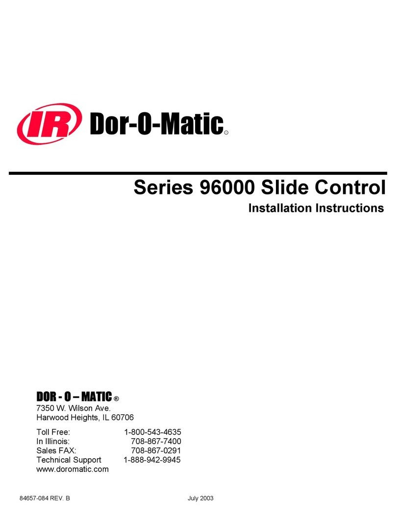 Dor-O-Matic 96000 Series installation instructions Dor-O-Matic 96000 Series installation instructions