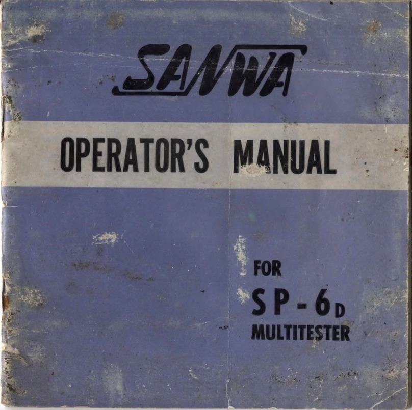Sanwa SP-6D User manual