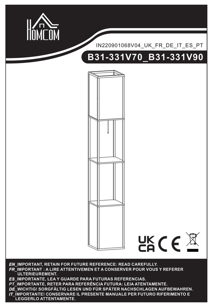 HOMCOM B31-331V70 manual HOMCOM B31-331V70 manual