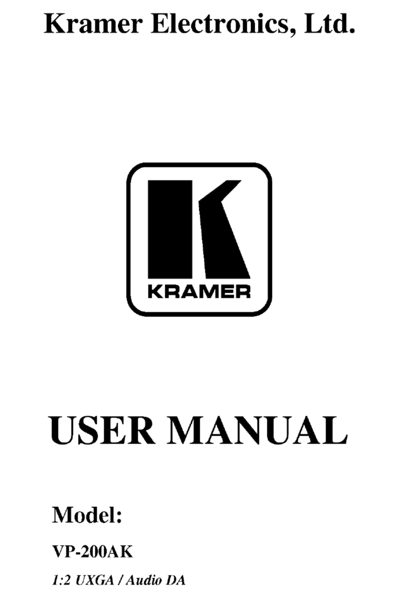 Kramer VP-200AK User manual