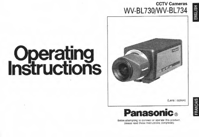 Panasonic WVBL730 - CCTV CAMERA User manual