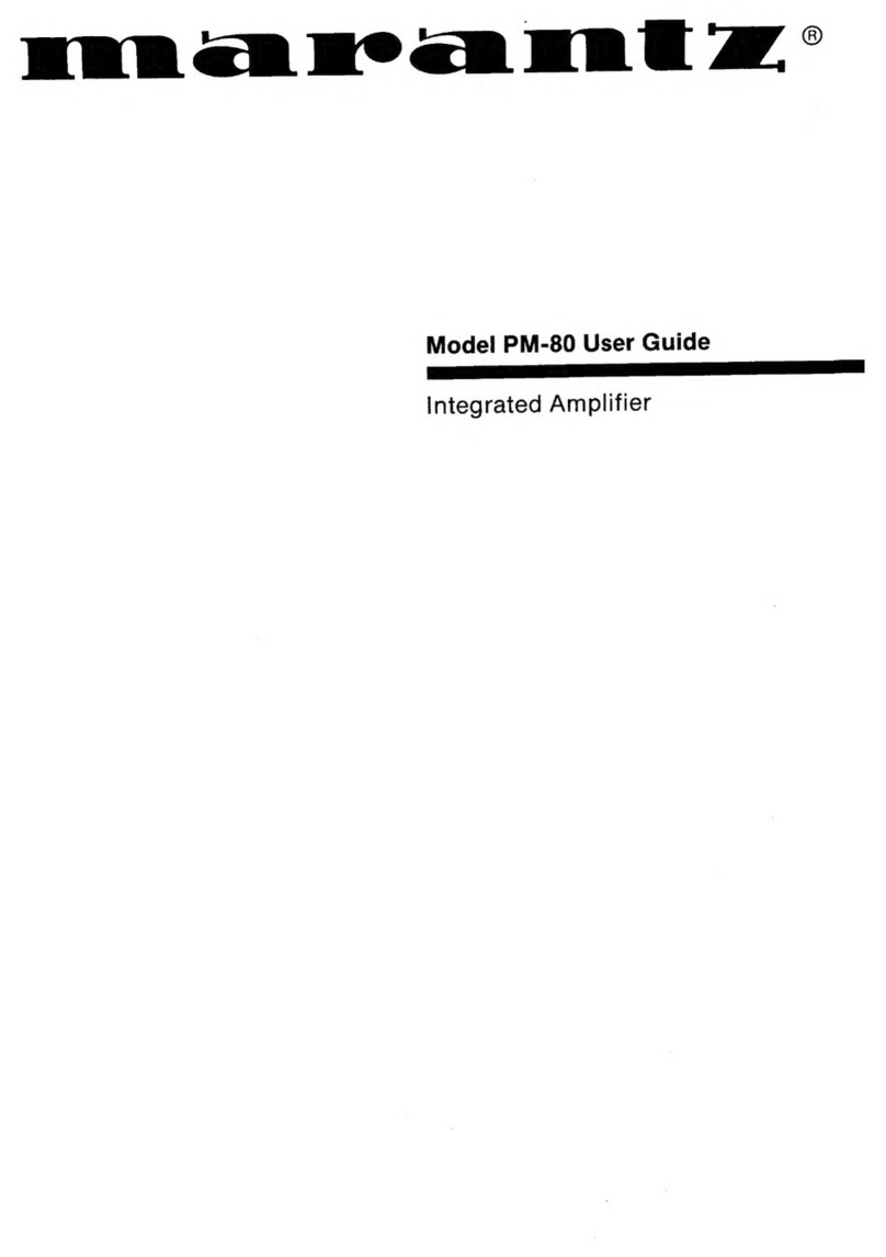 Marantz PM-80 user guide