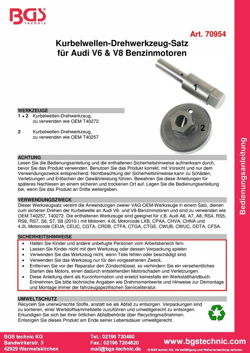 BGS technic 70954 User manual