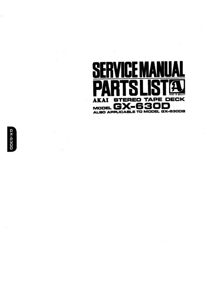 Akai GX-630D User manual