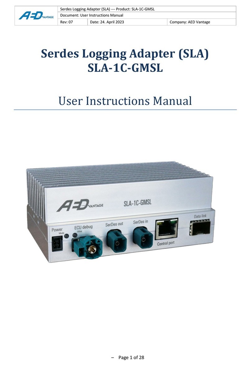 AED SLA-1C-GMSL instruction manual