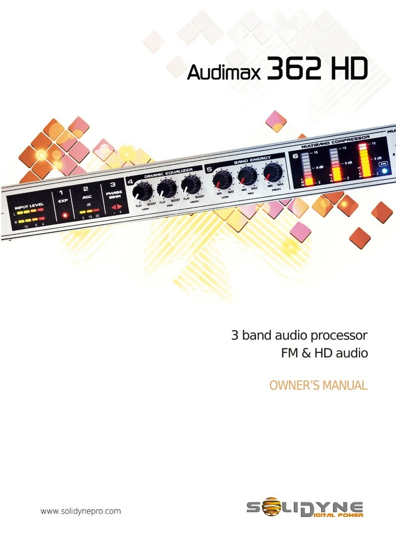 Solidyne Audimax 362 HD User manual