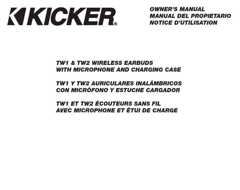 Kicker TW1 User manual
