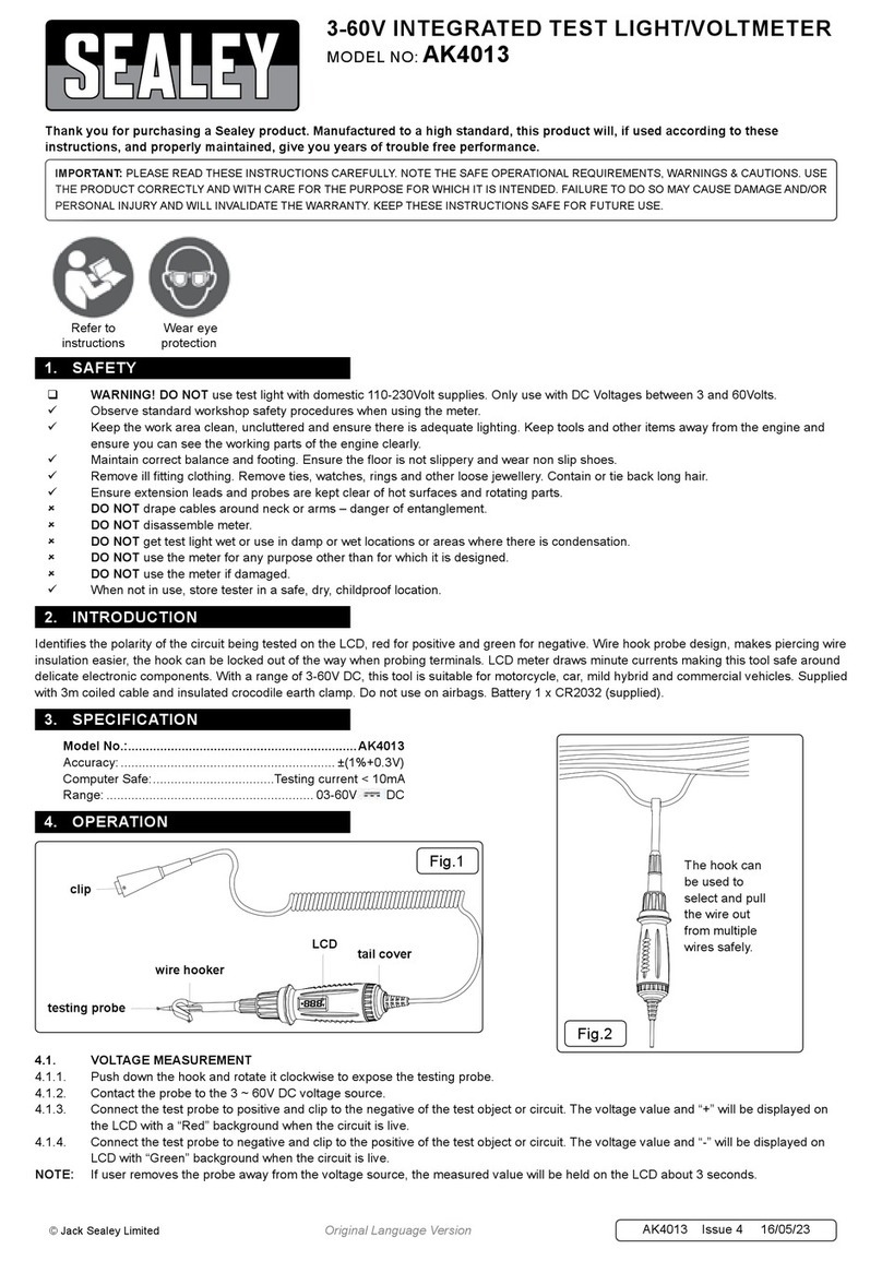 Sealey AK4013 User manual