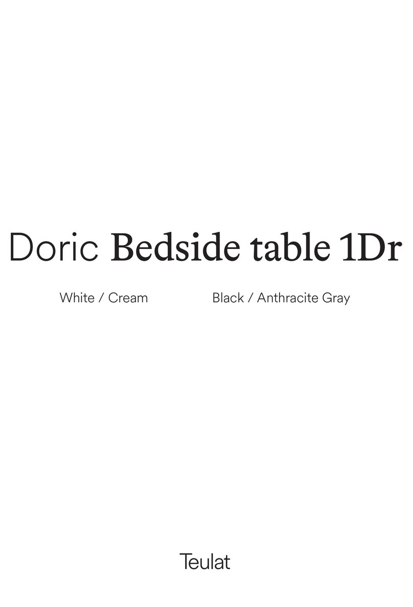 Teulat Doric Bedside table 1Dr 14991 TE User manual Teulat Doric Bedside table 1Dr 14991 TE User manual
