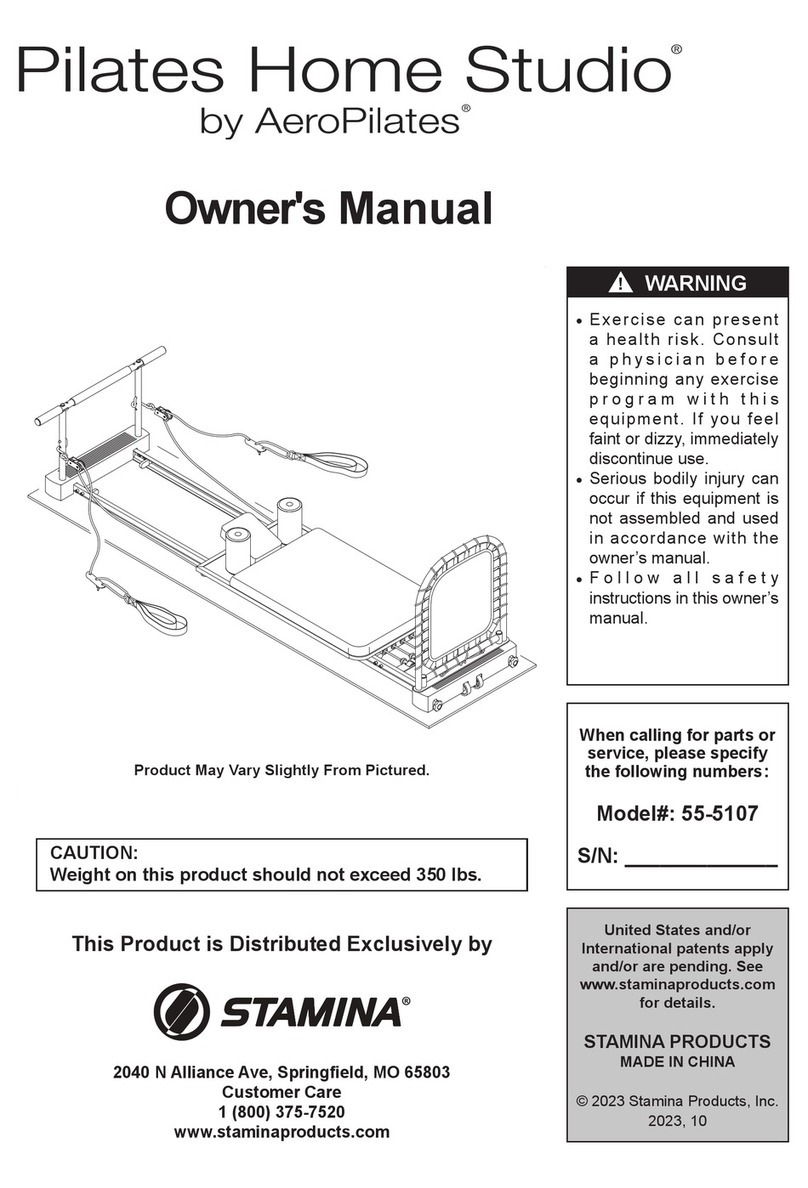 Stamina AeroPilates Pilates Home Studio 55-5107 owner's manual